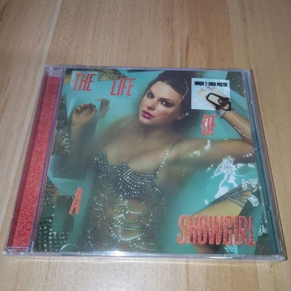 Taylor Swift The Life of a Showgirl CD with 2-Sided Poster