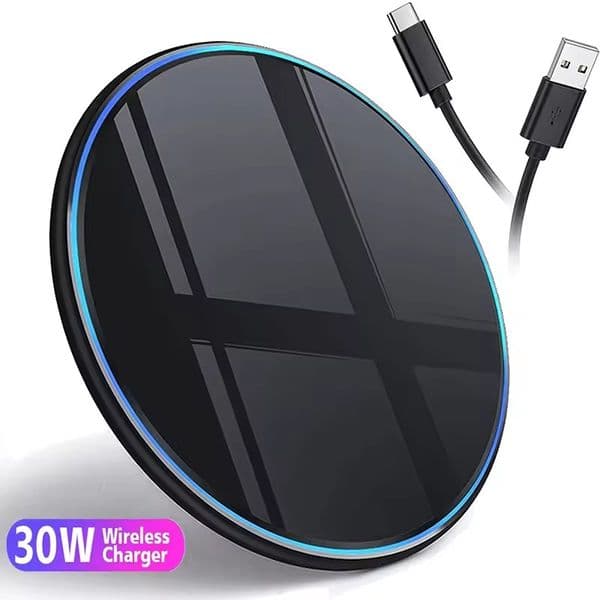 Portable Wireless Charger Pad Phone Chargers Fast Charging Station for iPhone17 16 15 14 13 12 Pro Max 8 Mini Samsung Xiaomi