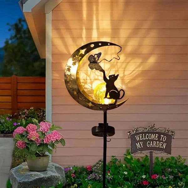 Solar landscape floor warm white outdoor ambient lighting, trail terrace garden decoration, camping wedding