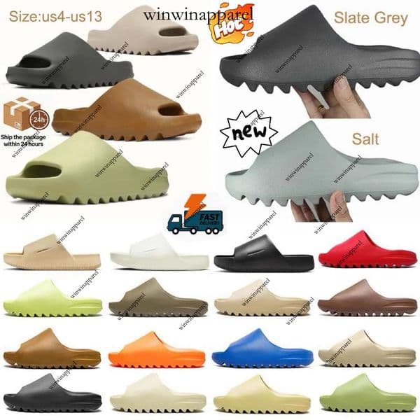 Designer slides Men Women Onyx Salt Slate Grey Vermillion Mineral Blue Pure Sandals Slide Slippers Ochre Bone Resin Clogs Desert Ararat Runners slide sliders 36-48