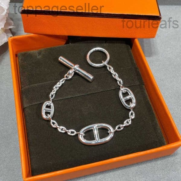 bracelets womens Designer bracelets for woman luxurious Bangle bracelet jewelry H brand high-end simple geometric bracelets pig-nose chain bracelet H161