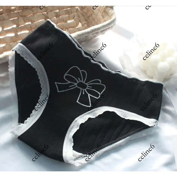 Printed Cute Girl Underwear Women's Pure Cotton Crotch Bag Hip Middle Waist Student Triangle Pants