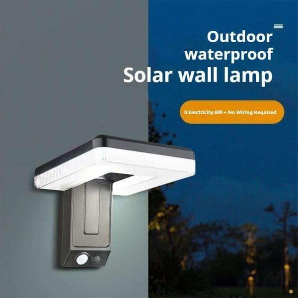 Solar Wall Outdoor Waterproof Folding Human Body Inductive Patio Balcony Wireless LED Lighting Smart Light