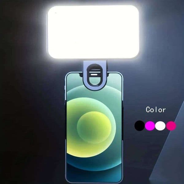 Portable Mini Selfie Rechargeable 3 Modes Adjustable Brightness Clip On For Mobile Phone Computer Fill Light