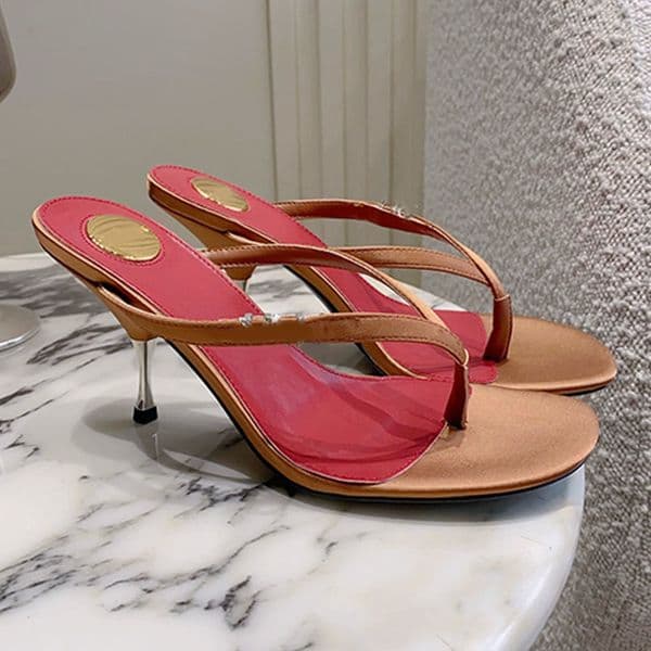 Italian designer rhinestones satin crepe JERRY mules Fashion Show Style Ladies elegant Kitten Heel mules sandals sexy lady rhinestone Exquisite sandals
