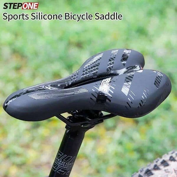 STEPONE Bike Mountain MTB Road Cycling Cushion Seat Exercise Soft Silicone Gel Shockproof Comfortable Hollow Saddle