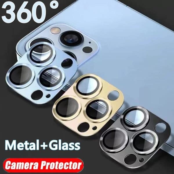 Metal Camera Lens Protector For iPhone 13 15 16 11 14 17 Pro Max 12 Mini 13 Mini Back Lens Tempered Glass Cover Protection Case