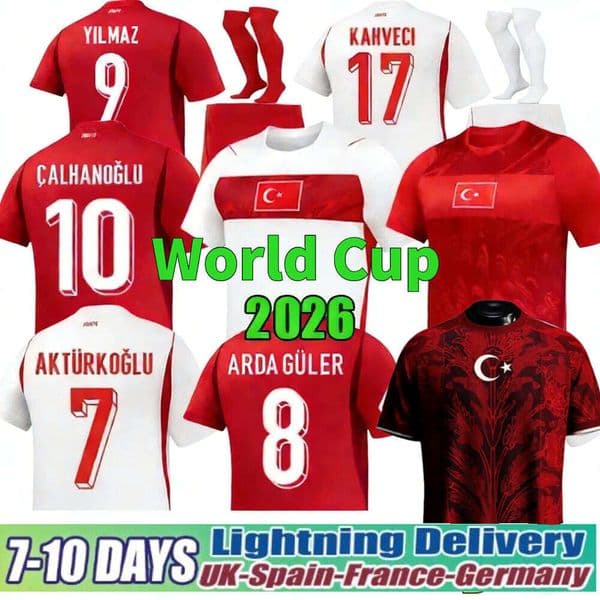 2026 World Cup Turkey Soccer Jersey ARDA GULER DEMIRAL Kokcu 26 27 Calhanoglu YILDIZ Turkiye National Team Football Shirts Men Kids Kits Uniforms