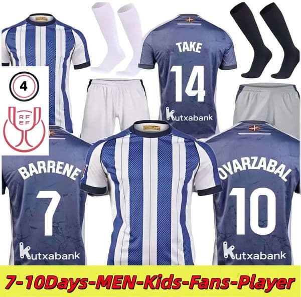 real sociedad Soccer Jersey 2025 2026 OYARZABAL ZUBIMENDI BARRENE OSKARSSON Shirt BECKER TAKE Football Shirts25 26 camiseta de futbol ZAKHARYAN