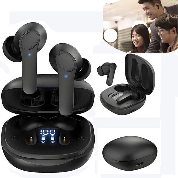 Language Translator Earbuds Translation Earbuds Two-Way Translator Pods with 144 Languages Accents Real Time for iOS and Android,Learning Work Travel Business