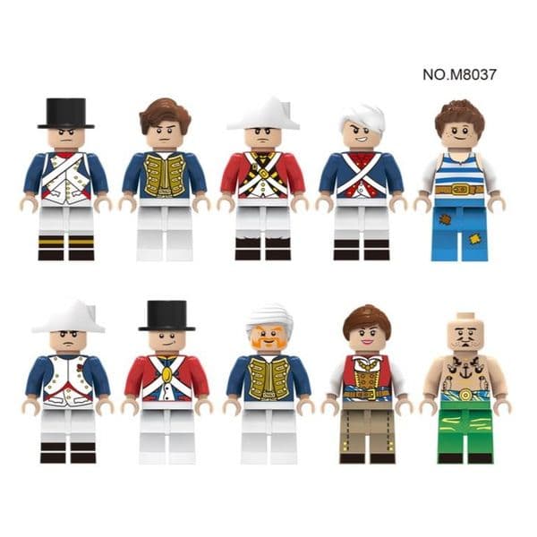 Pirate 10 Pirate Building Blocks Toy Set 23x3x3cm