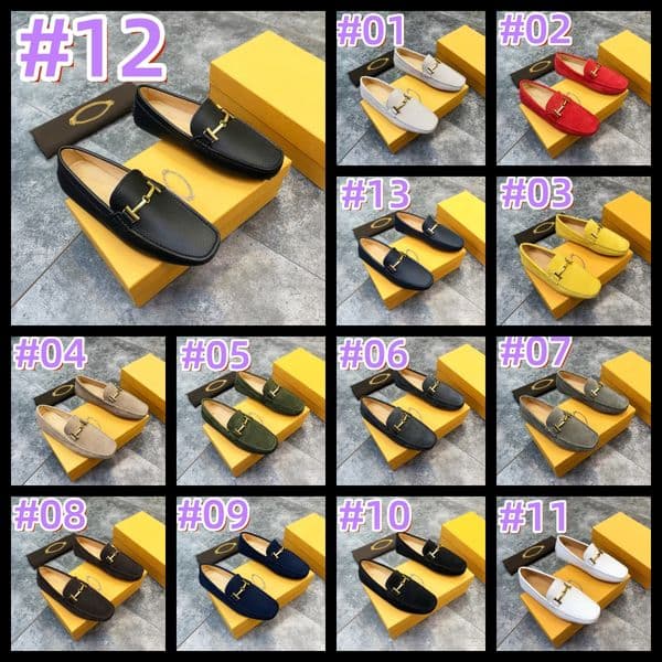 2026 new Luxury Leathers shoe Luxury men's leather spring and summer business Designer dress shoes casual shoess dad soft sole driving shoes Size Eur 38-46