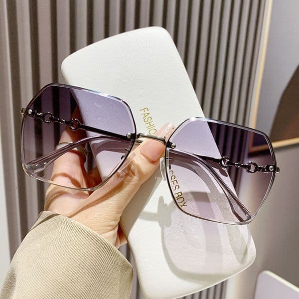 Men's sunglasses, popular on Douyin live streams, women's light luxury fashion UV protection sunshade glasses for driving and traveling