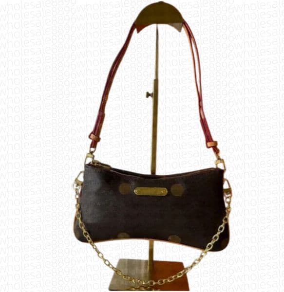 Top Designer Liv pochette Shoulder Bag Women Leather Denim Crossbody bags Luxury Brand Lady Clutch Tote Woman Purse Ladies Brown Flower Handbag