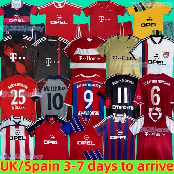 Retro KIDS MATTHAUS soccer Jerseys Bayerns 93 95 96 97 98 99 00 04 05 10 11 12 13 14 17 18 20 ROBBEN LAHM MULLER JAMES LEWANDOWSKI KLINSMANN Munichs classic football shirt