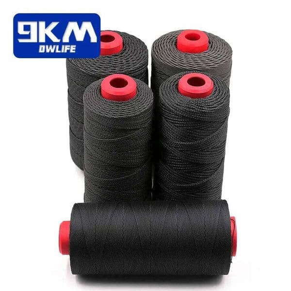Black Braided Cord 50-1500lb Cut-Resistance Fishing Assist Line Outdoor Kite String Camping Hiking Kevlar Rope 0.5~3.5mm