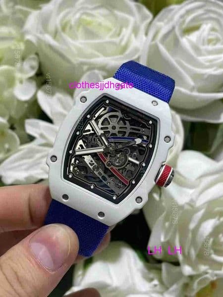 Automatic Watch 67-02 Superclone Mechanical CRMA7 Movement Mechanics Mens Imported Automatic White Carbon Ultrathin 7.8mm