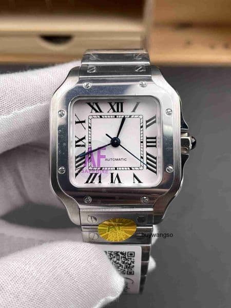 Top quality santoss watch mens watch watches 1847MC mechanical movement super clone watch smartlink system sapphire crystal glass 39.8mm 35.1mm 27mm with box RGQG