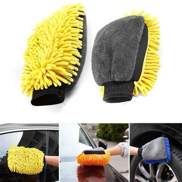 NEW 1PCS Styling Soft Car Wash Glove Brush Motorcycle Washer Care Products Automotive Cleaning Cloth Towel ddmythur