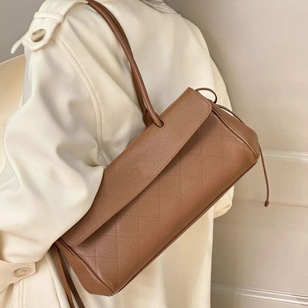 Designer Bags 2026 Trends Petit Cabas Baguette Shoulder Litchi Patterned Women's Classic Luxury Genuine Leather Handbag Underarm Fashion Bag