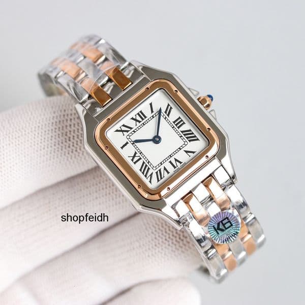 Top quality panthere watch watches watch women designer mens watch super clone watch swiss quartz movement sapphire crystal glass 316L steel strap 22mm with box H3Q5