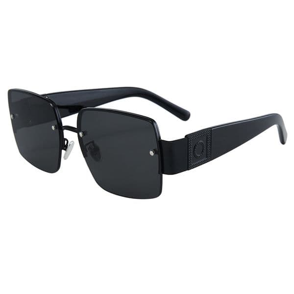 12010 New Frameless Cut-Edge Style Wide Leg Colorful Mercury Lens Fashion Sunglasses for Women