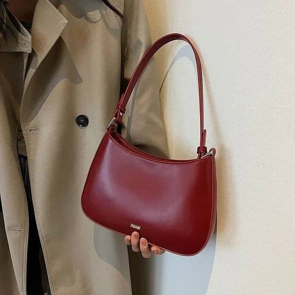 Red Underarm Shoulder Bags for Women 2026 New Texture Leather Crossbody Luxury Designer Wedding Bride Handbags Sling Bag