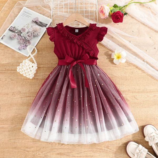 Chic Long-Sleeved Ballroom Dance Attire for Ladies Featuring a Stylish Ribbon Accents at Waistline