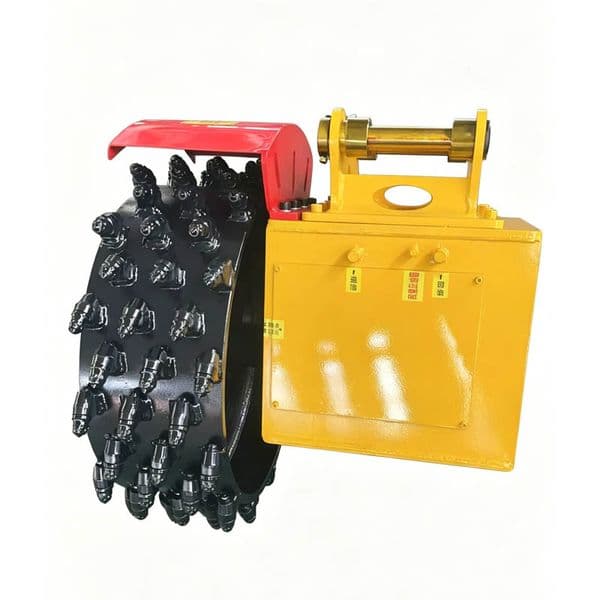 Excavator, disc trencher, hard alloy milling wheel, rock pavement, cable conduit slotting machine