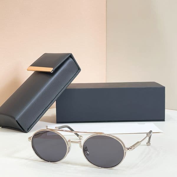 Fashion Sunglasses For Men Women RNTHONP Summer Designer Stylish High Street Drive Style Anti Ultraviolet Retro Plate CR 39 Round Full Frame Glasses Random Box