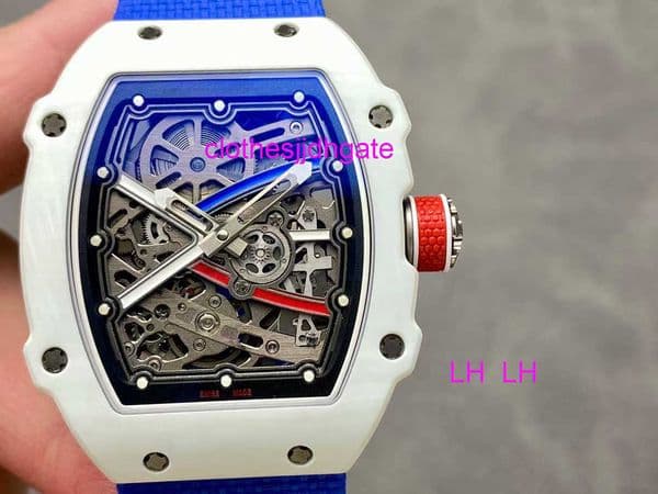 Watch Tourbillon NTPT Men 78mm 35g Luxury Designer Watch Watch Mens Watches Watch Super Clone M67-02 Carbon Fiber Lightweight Hollow Watch Handly26 V20C