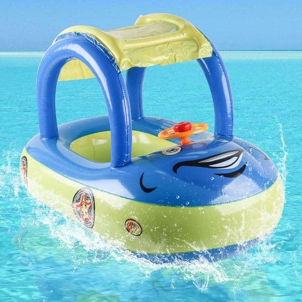 Car shape toddler floats, baby swimming ring beach toys, pool float kids swim floaties, floaty for toddlers 4-6