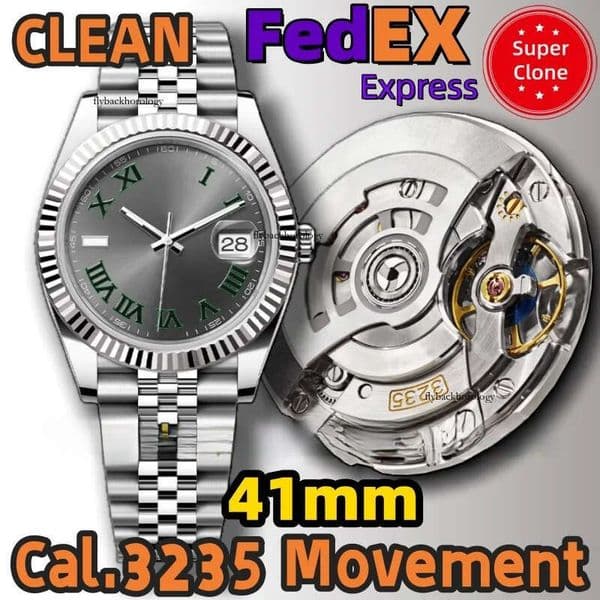 Clean Factory Mens Luxury Designer Super Clone Watch TOP 3235 Automatic Movement Luminous Sapphire 10ATM Waterproof Wristwatch 72H Power Reserve Fedex 79