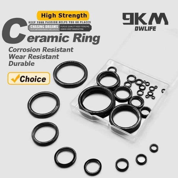 26Pcs Repair Wear Resistant Ceramic Guide Eye Replacement Kit Fishing Rod Guides Alconite Ring Set