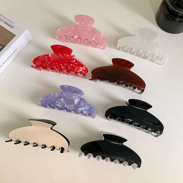 Women's Designer Acetate Hairpins Fashion Designer Shark Clips Versatile Multi-Color Letter Hair Accessories for Sports Fashion Women Hair Clips