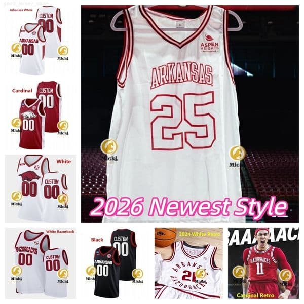 Meleek Thomas 2026 Jersey 5 Darius Acuff Jr 0 Jaden Karuletwa 2 Amere Brown 12 Malique Ewin Custom Stitched Basketball Jerseys
