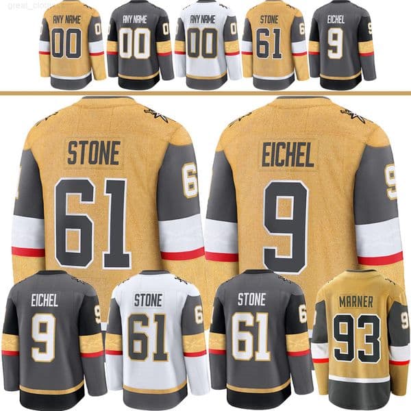 93 Mitchell Marner vegas hockey jersey 61 Mark Stone 9 Jack Eichel Dorofeyev William Karlsson Tomas Hertl Reilly Smith golden knights Adin Hill Fleury