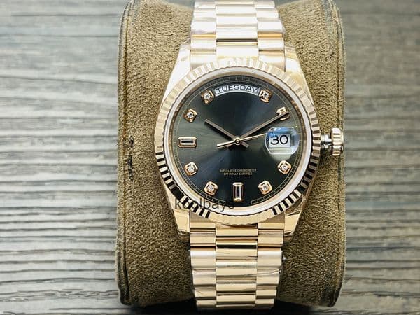 Top quality day date watch watches mens watch 3255 mechanical movement super clone watch sapphire glass 904L steel 40mm 36mm with box XFNJ