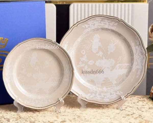 20+25cm 8+10 inch two-piece bone china cutlery steak plate cutlery set