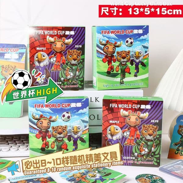 Bestseller Bestseller Blind Box Series Stationery Student Gifts 26Th World Cup In Mexico, Canada, And The USA Prizes Wholesale Ddmybear Ddmysat