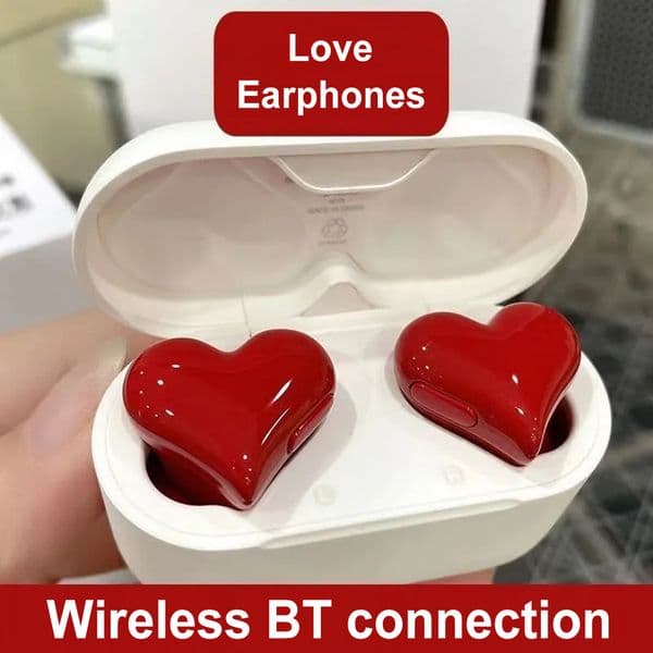 Wireless Earphones Hi-Fi Stereo Headphones Heartbuds Bluetooth-compatible In Ear Noice Cancelling for Student Girl Women Gifts