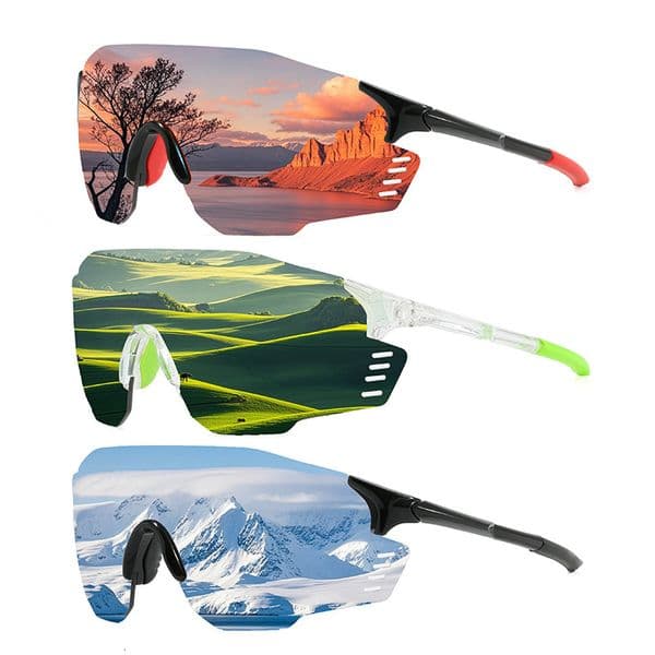 cycling glasses, outdoor sports photochromic sunglasses, wind and sand protection, mountain climbing, road cycling, hiking goggles