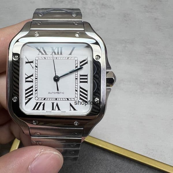 Top quality santoss watch watches super clone watch mens watch 1847MC mechanical movement sapphire glass smartlink 316L steel 39.8mm 35.1mm 27mm with box ZQSC