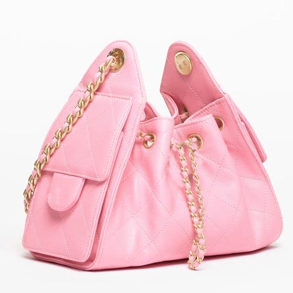 Pink Mini 25 Hobo Bag Mirror Quality Designer Women Chain Shoulder Purse Luxury Genuine Leather With Drawstring Small Shop Bags Handbag Purses