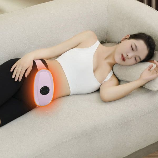 Smart Roller Vibrating Abdominal Massager with Moxibustion and Heating Function to Promote Intestinal Peristalsis