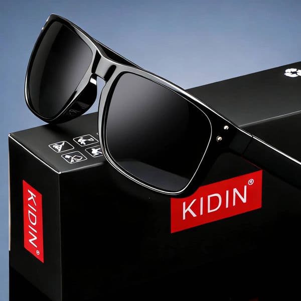 High Quality 2026 NEW High quality luxury KIDIN brand Polarized sunglasses square Outdoor Sports Party Beach Women men sun glasses UV400