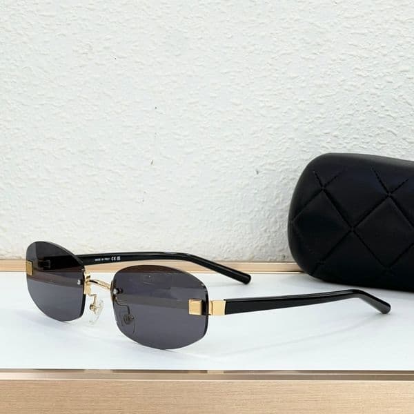 New CC Eyewear CH7122S High Quality Designer Sunglasses Fashion Luxury Brand Classic UV400 Rimless for Men Women With Original Box and Case Size 61-23-145