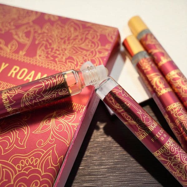 Women's Fragrance Collection - Long Lasting Floral & Herbal Scents | Four Permeum Roller Balls with Reusable Bottles for Special Occasions