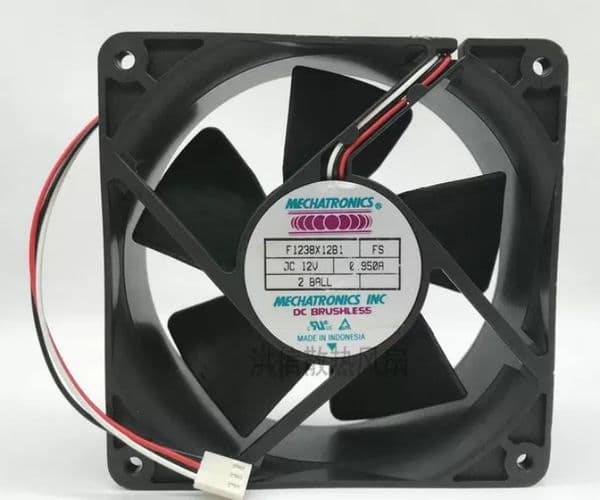 Free shipping original F1238X12B1 FS 12V 0.950A three wire ball bearing fan