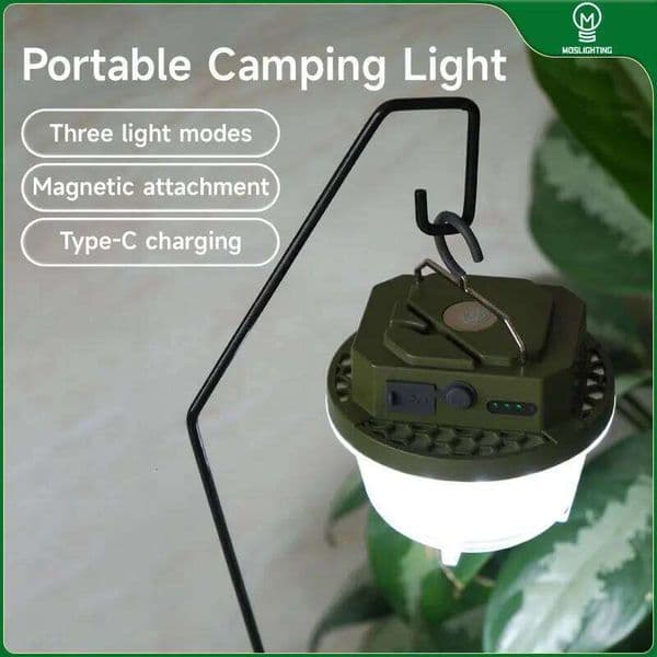 MOSLIGHTING 4800mAh LED Tent Light Rechargeable Outdoor Emergency Portable Hanging Night Lamp Camping Lighting